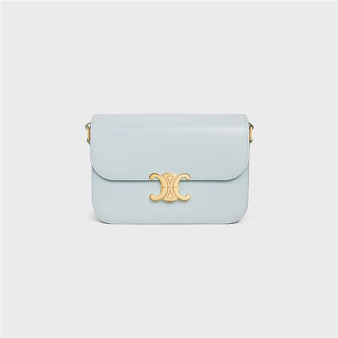 celine triomphe soft blue|Celine.